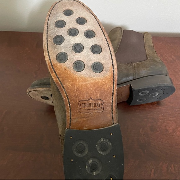 Thursday Boot Co. Cavalier (Suede Chelsea Boot) - Dark Brown (11) - Picture 5 of 8
